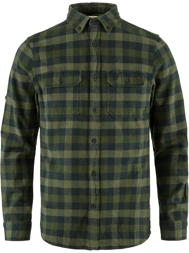 Skog Check Long Sleeve Shirt Green - FJALL RAVEN - BALAAN 1