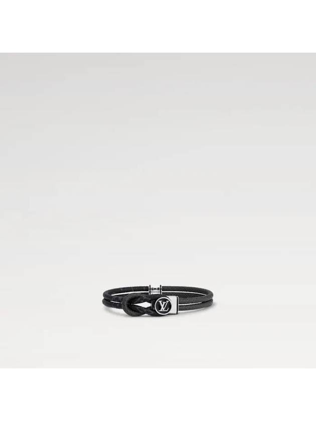 Loop It Monogram Bracelet Silver Black - LOUIS VUITTON - BALAAN 2