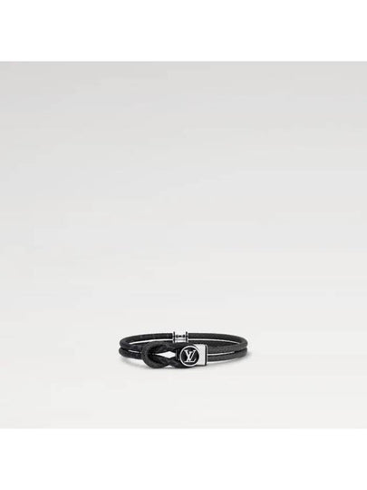 Loop It Monogram Bracelet Silver Black - LOUIS VUITTON - BALAAN 2