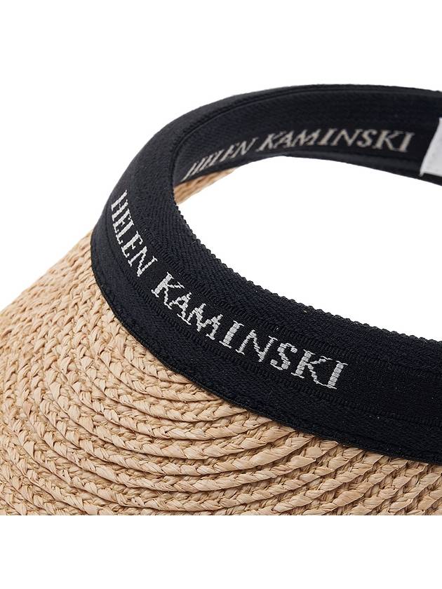 Women s Marrana Visor Hat HAT50318 NATURAL BLACK LOGO - HELEN KAMINSKI - BALAAN 6