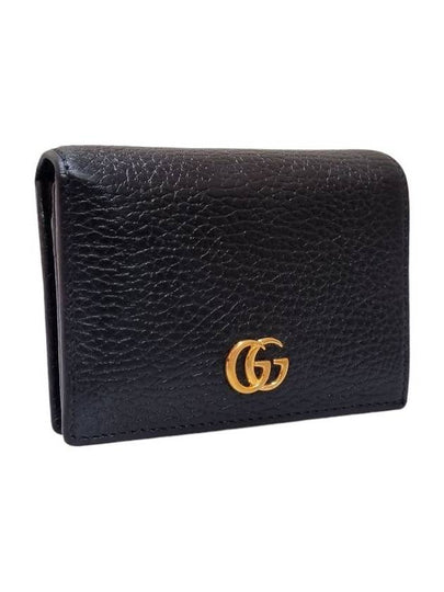 Women s 456126 GG Marmont Black Card Case Half Wallet - GUCCI - BALAAN 2