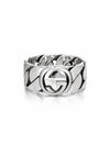 Interlocking G Ring Silver YBC661515001 - GUCCI - BALAAN 3