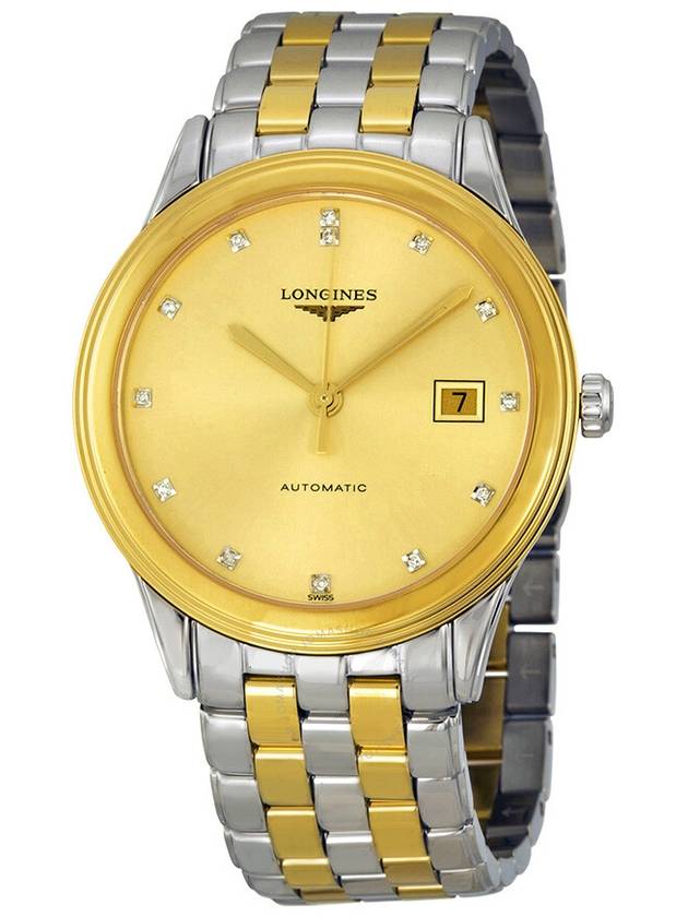 Longines Flagship Automatic Gold Dial Men's Watch L4.874.3.37.7 - LONGINES - BALAAN 1