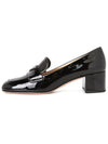 Enamel Metal Triangle Logo Loafers Black - PRADA - BALAAN 4