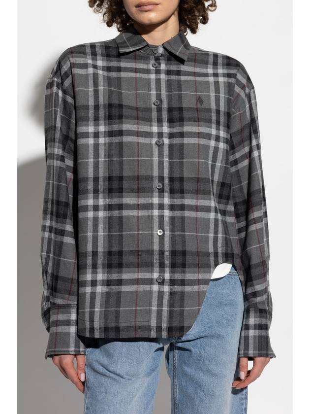 The Attico Shirt With Check Pattern, Women's, Grey - THE ATTICO - BALAAN 3