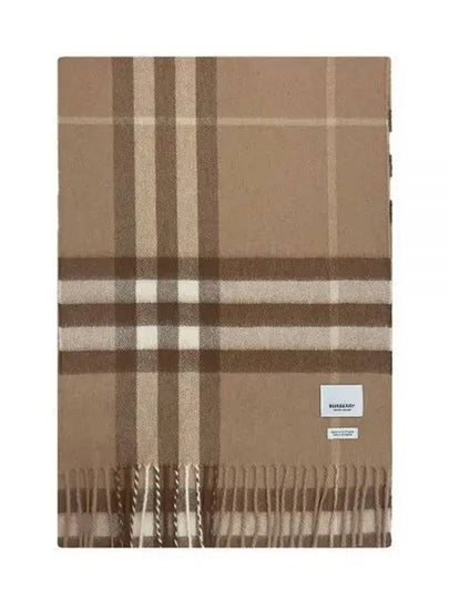 Classic Check Cashmere Scarf Mid Camel - BURBERRY - BALAAN 2