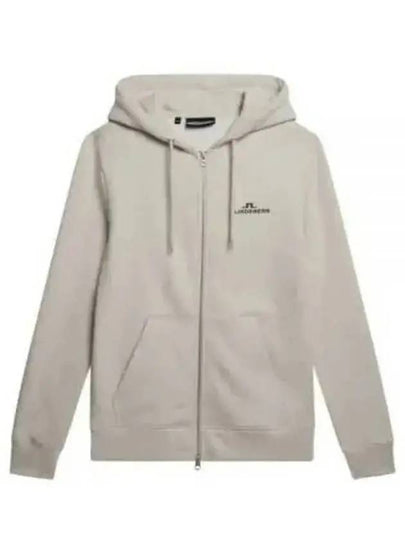 Alpha Hooded Zip-Up Jacket Beige - J.LINDEBERG - BALAAN 2