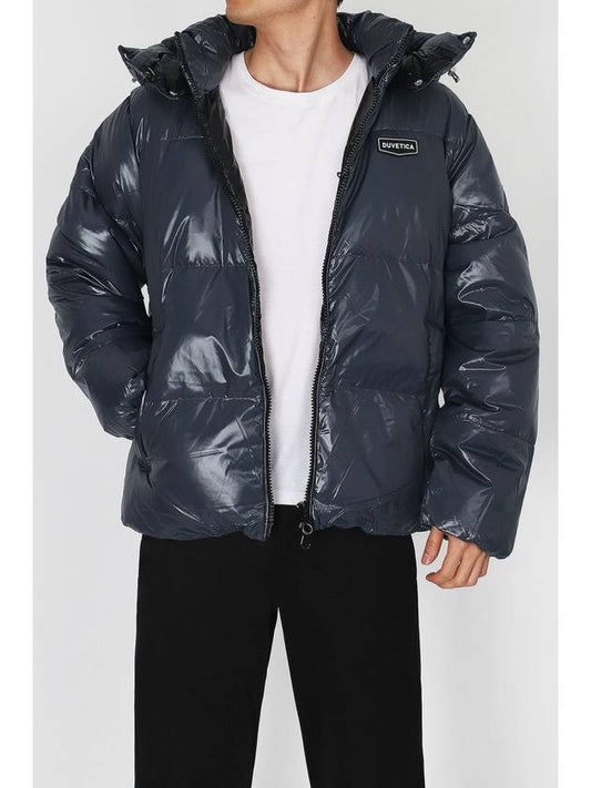 Men s Duck Down Padded Jacket T Force Hood Detachable High Neck Heavy Short VUDJ30436 GRD - DUVETICA - BALAAN 1