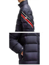 1A00066 549SK 779 SOLAYAN Logo Patch Down Padded Blue Navy Men s Jacket TJ - MONCLER - BALAAN 5