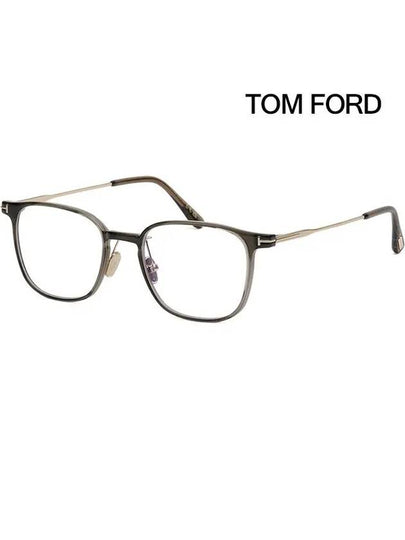 Eyewear Square Acetate Eyeglasses Black Gold - TOM FORD - BALAAN 2