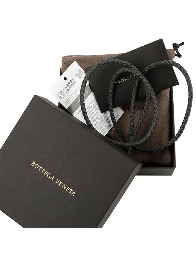 Woven Long Keyring Grey - BOTTEGA VENETA - BALAAN 8