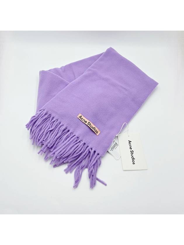 Wool Fringe Scarf Purple - ACNE STUDIOS - BALAAN 3