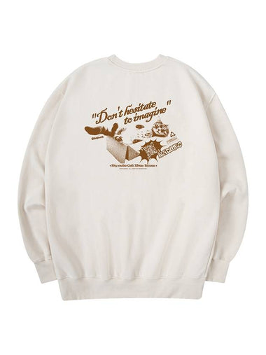 Cat Box Sweatshirt Cream - RADINEO - BALAAN 1