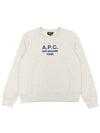 Women's Tina Logo Sweat Sweatshirt Heather Ecru - A.P.C. - BALAAN 2