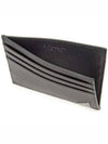 Triangle Logo Saffiano Card Wallet Black - PRADA - BALAAN 4