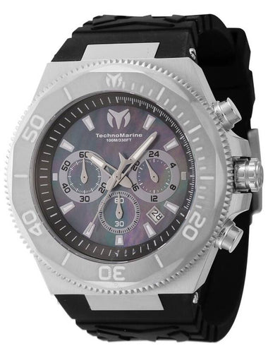 Technomarine Manta Ocean Chronograph GMT Quartz Black Dial Men's Watch TM-222075 - TECHNOMARINE - BALAAN 1