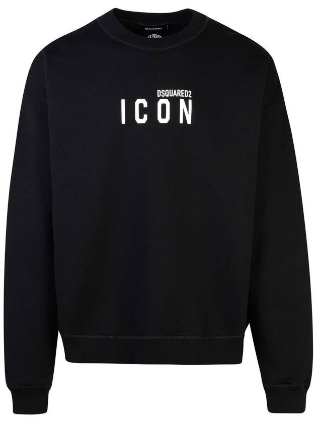 Logo Print Sweatshirt Black - DSQUARED2 - BALAAN 2