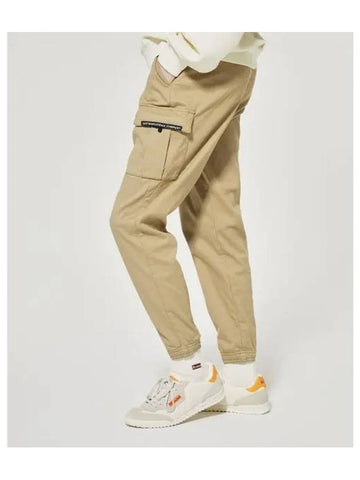 KODAK Essential Woven Debonding Brushed Slim Cargo Jogger Pants Women BEIGE - KODO - BALAAN 1