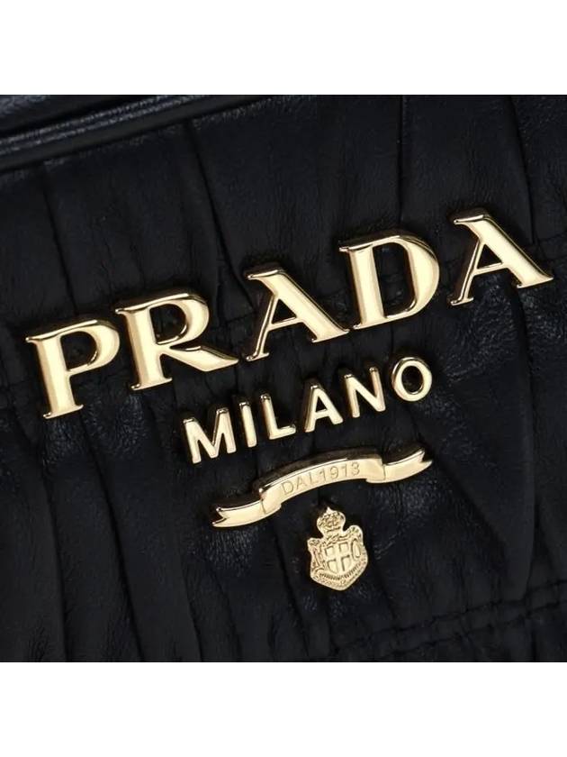 Nappa Goffre Cross Bag Black - PRADA - BALAAN 10