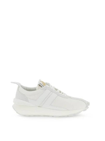 Logo Patch Low Top Sneakers White - LANVIN - BALAAN 1