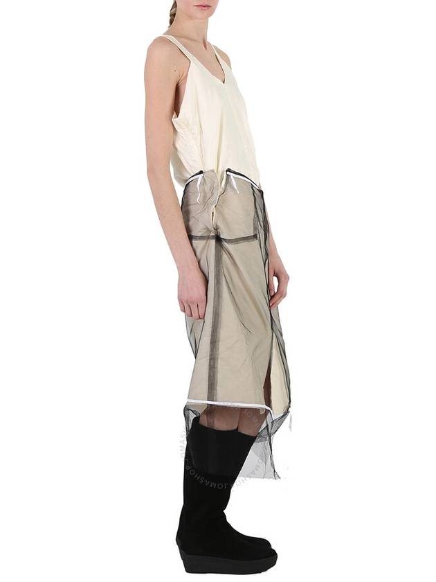 Anonymity of the Lining Calico Midi Dress Ivory - MAISON MARGIELA - BALAAN 4