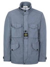 Wappen Patch Pocket Field Zip Up Jacket Blue - STONE ISLAND - BALAAN 1