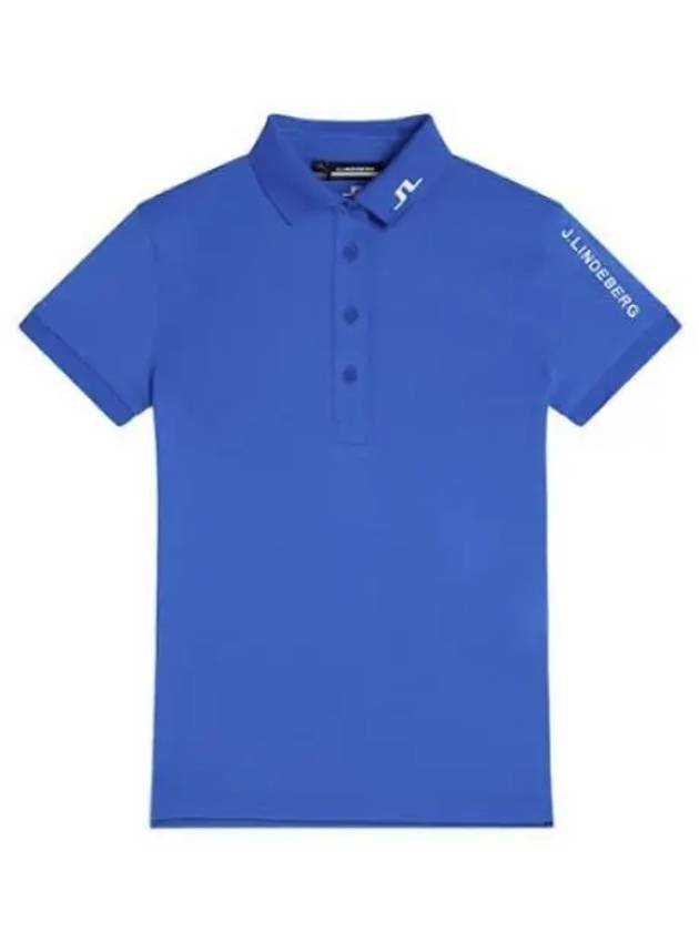 Tour Tech Short Sleeve Polo Shirt Blue - J.LINDEBERG - BALAAN 2