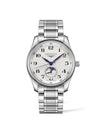 Master Stainless Steel Watch White - LONGINES - BALAAN 1