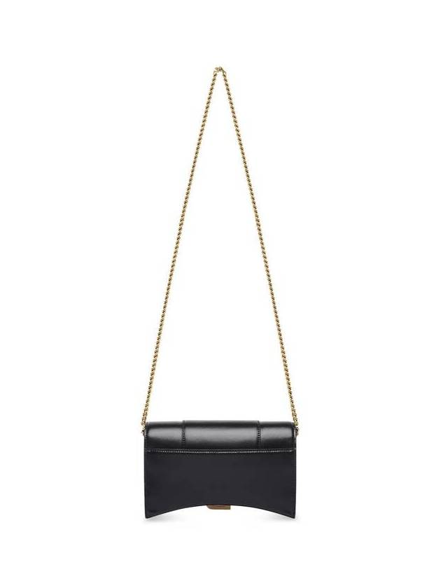 Hourglass Chain Mini Calfskin Cross Bag Black - BALENCIAGA - BALAAN 3