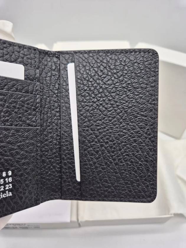 Bovine Leather Card Wallet Black - MAISON MARGIELA - BALAAN 7