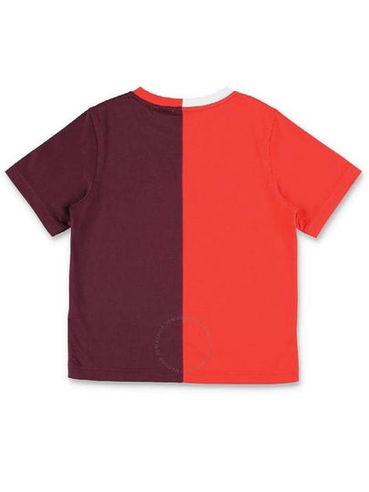 Burberry Girls Bold Red Varsity College Graphic Cotton T Shirt Size 6Y - BURBERRY - BALAAN 2