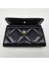 19 Gold Hardware Lambskin Flap Card Wallet Black - CHANEL - BALAAN 9