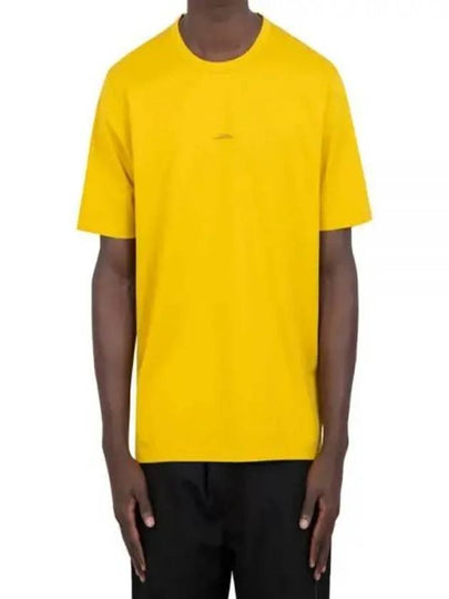 Metropolis Series Mercerized Jersey Logo Print Short Sleeve T-Shirt Yellow - CP COMPANY - BALAAN 2