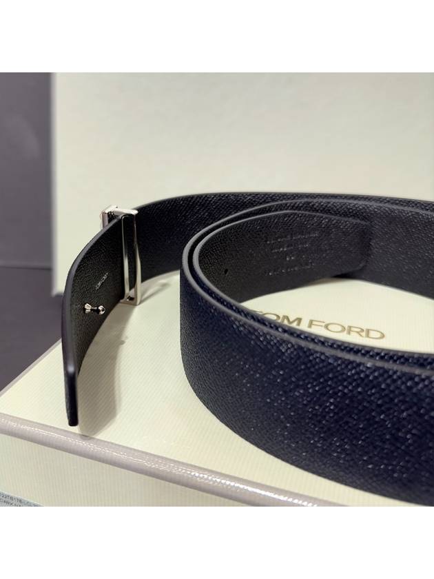 T buckle reversible twoway belt navy black - TOM FORD - BALAAN 5