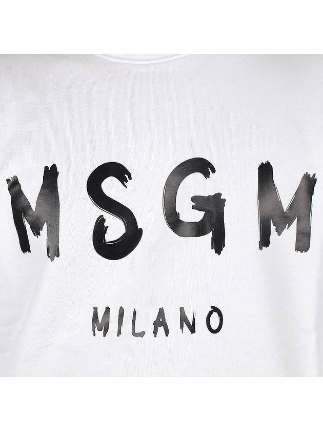 Milano Logo Print Sweatshirt White - MSGM - BALAAN 7