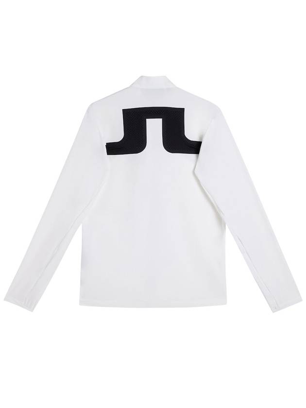 Men's Jeff Hybrid Zip-Up Jacket White - J.LINDEBERG - BALAAN 3