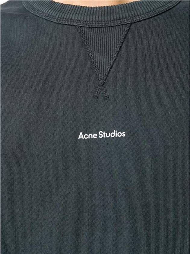 Lettering Logo Sweatshirt Black - ACNE STUDIOS - BALAAN 6