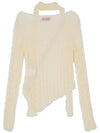 Wave long sleeve scarf set ivory - HIGH SCHOOL DISCO - BALAAN 3