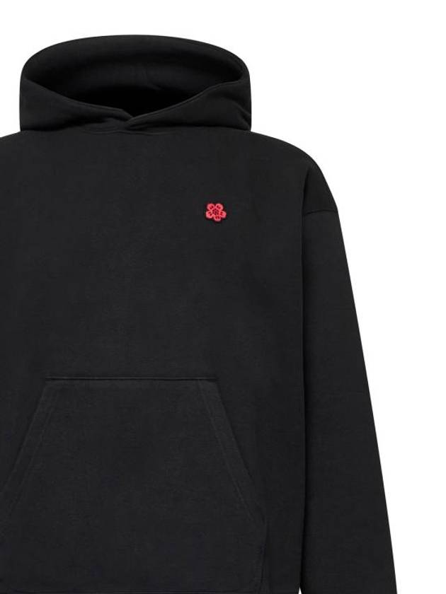 Boke Flower Oversized Hoodie Black - KENZO - BALAAN 4