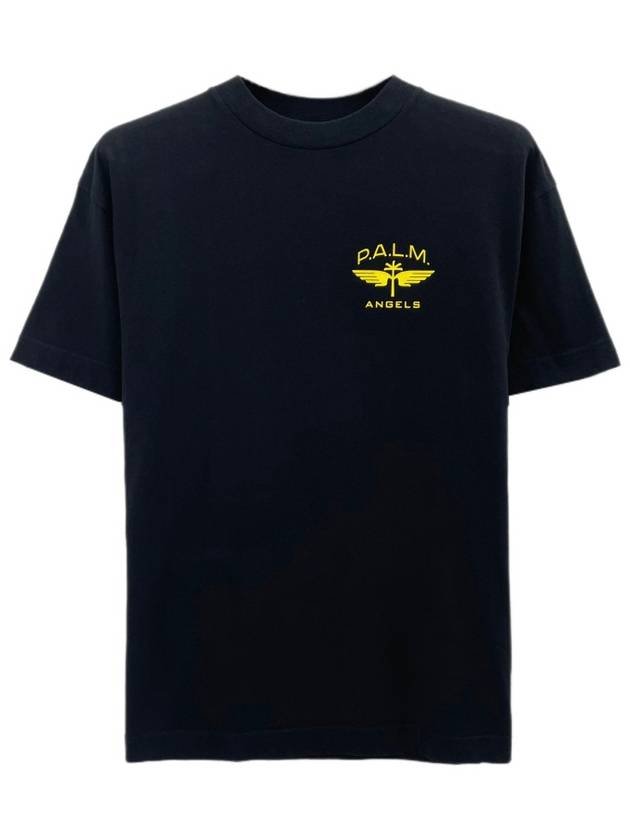 Military Wing Short Sleeve TShirt PMAA001S21JER01 - PALM ANGELS - BALAAN 1