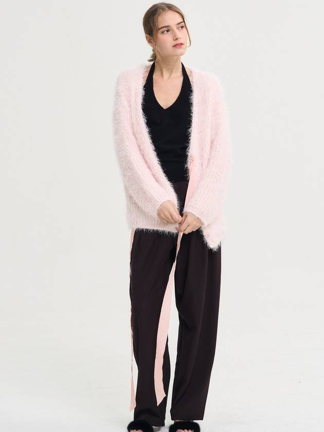 Adorable Fur String Cardigan Pink - SORRY TOO MUCH LOVE - BALAAN 1