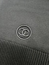 CC logo cashmere black muffler AAA558 - CHANEL - BALAAN 5