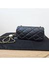 Mini Flap Bag Lambskin Fantasy Pearl Gold Metal Black - CHANEL - BALAAN 8