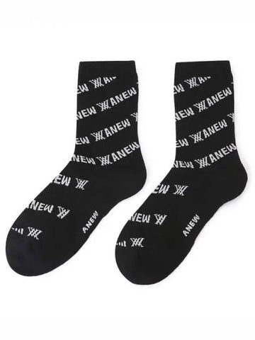 Anew Men s Diagonal Logo Refit Jangmok Socks BK Domestic Product GQCY23071274110 - ANEWGOLF - BALAAN 1