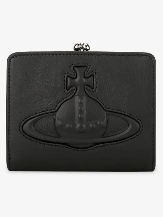 Smooth Leather Half Wallet Black - VIVIENNE WESTWOOD - BALAAN 3