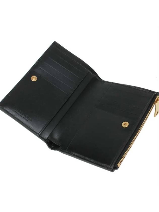 Intrecciato Folder Zipper Card Wallet Black - BOTTEGA VENETA - BALAAN 3