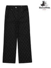 Women s Spring Denim Bootcut Washing Pants 5404LZWD BLACK - BLACK&WHITE - BALAAN 1