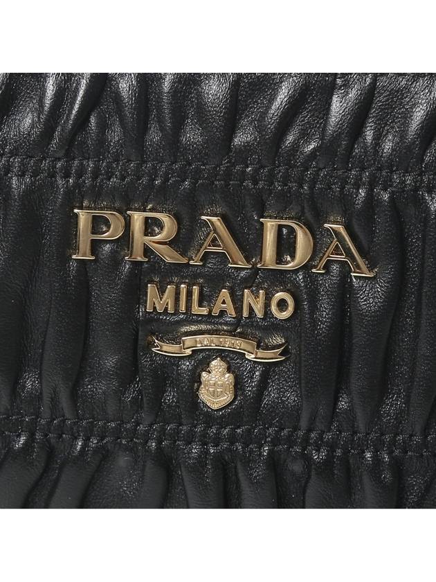 Black Calf Leather Borsa Mano Tote Bag - PRADA - BALAAN 6