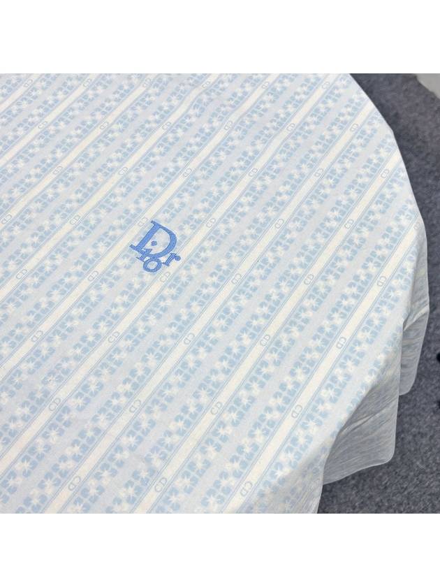 Oblique baby blue blanket bedding 4VDIEZ31874 - DIOR - BALAAN 8