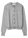 Baby Fox Patch Regular Cardigan Grey Melange - MAISON KITSUNE - BALAAN 2